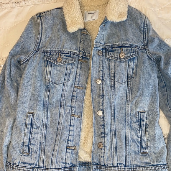 Old Navy Sherpa Jean Jacket | Poshmark